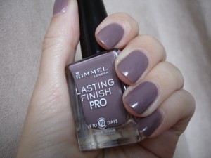 Rimmel London nail polish in steel gray