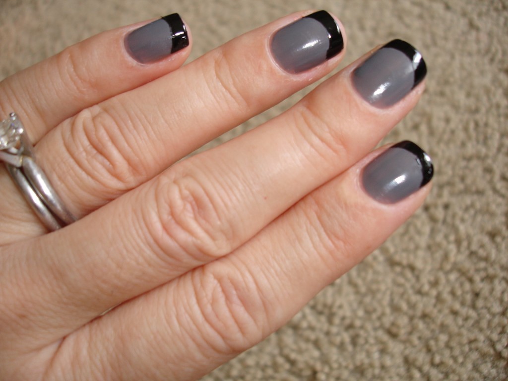 Half Moon Nails : NOTD