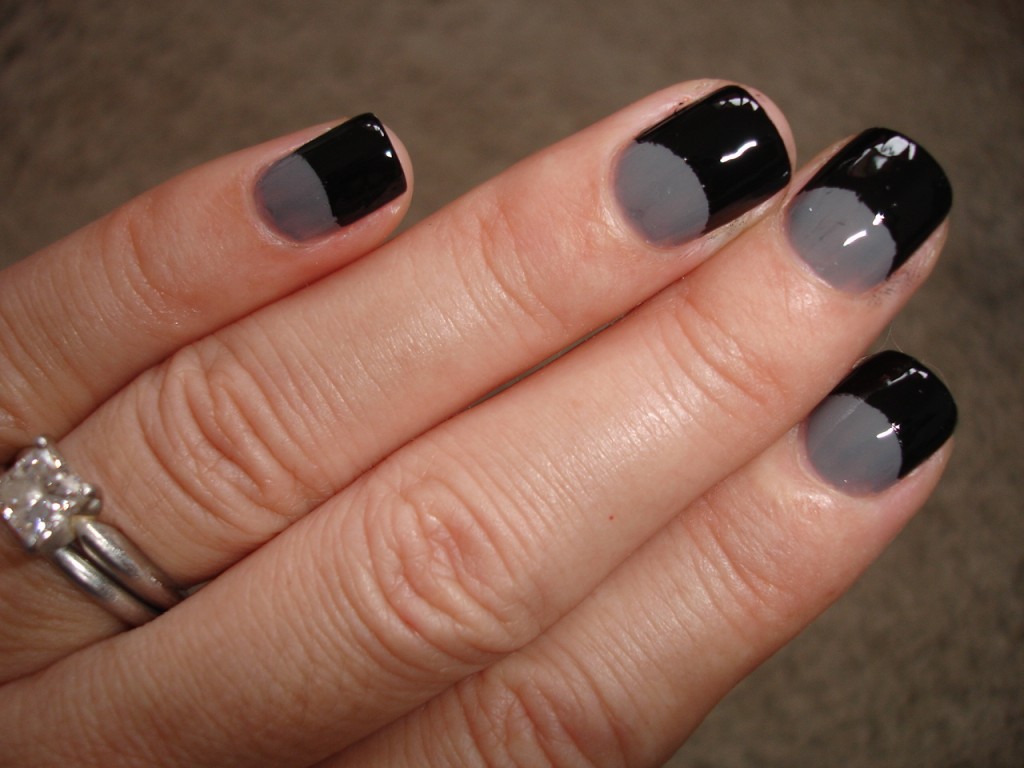 Half Moon Nails : NOTD