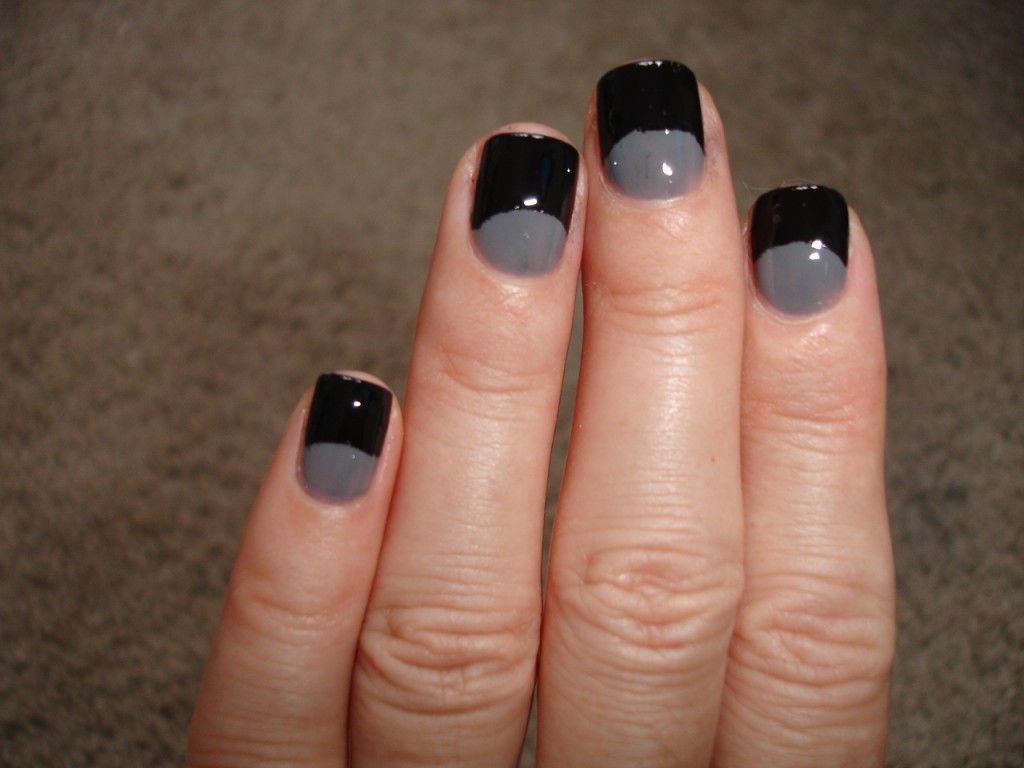 Half Moon Nails : NOTD