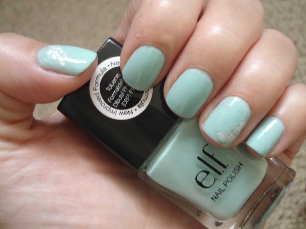 E.L.F. Polish in Mint Cream