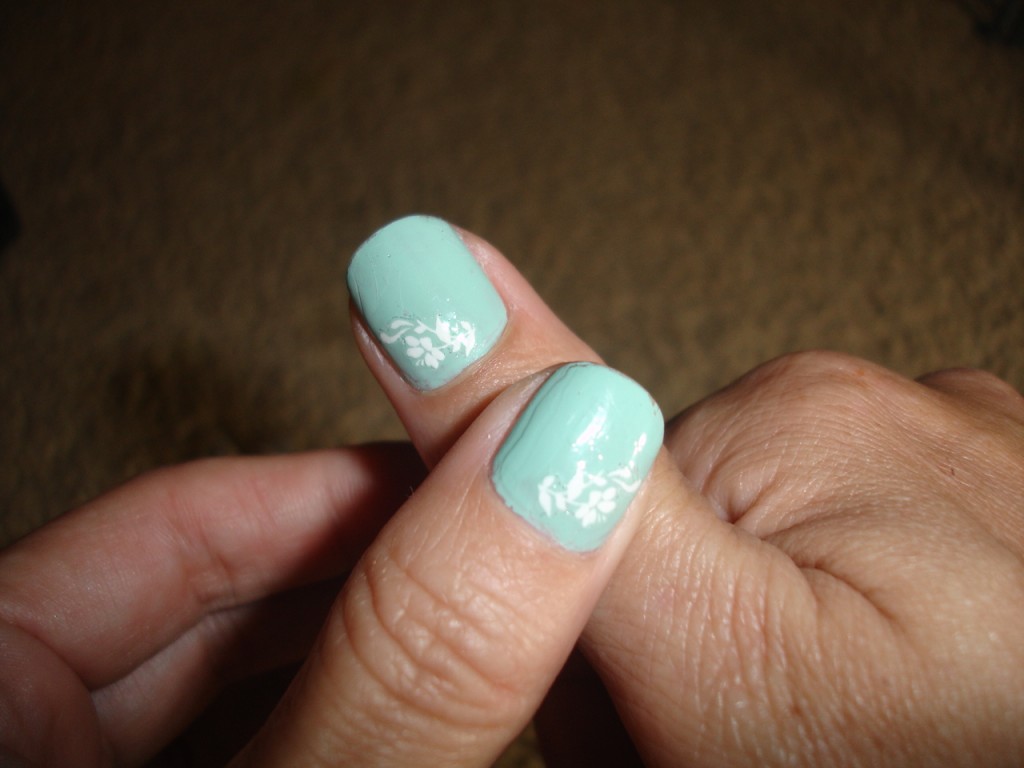 E.L.F. Polish in Mint Cream