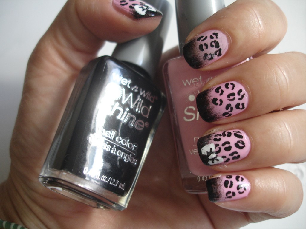 Pink Leopard Nail Art